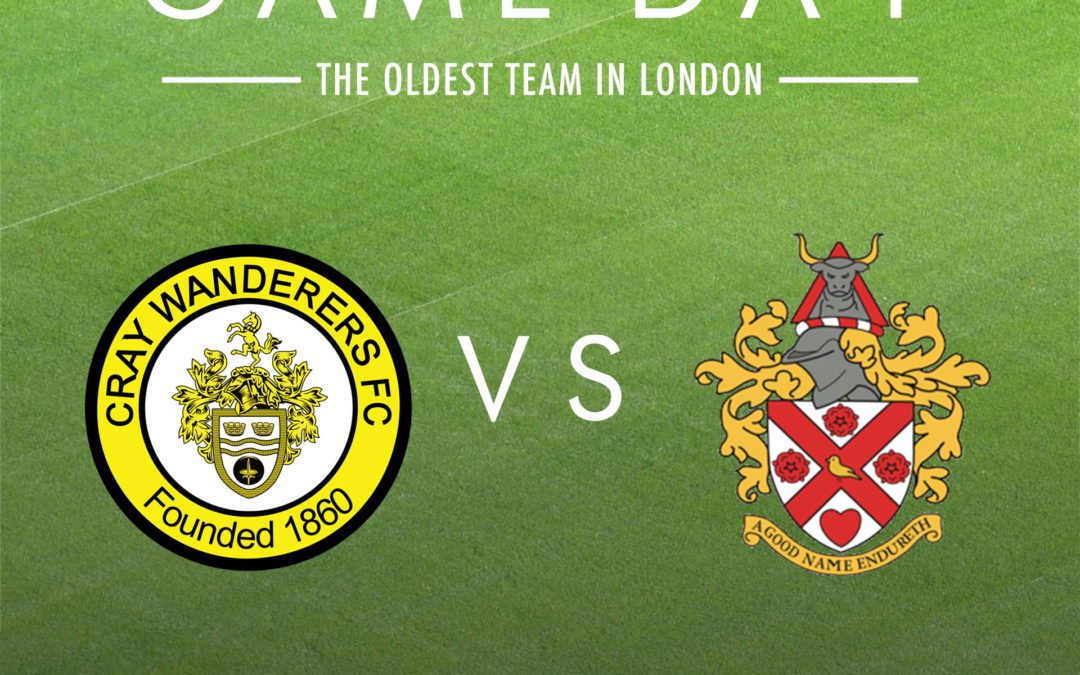 Cray Wanderers vs Hornchurch – Isthmian Premier, new re-arranged date – Weds 15th January, 7.45pm