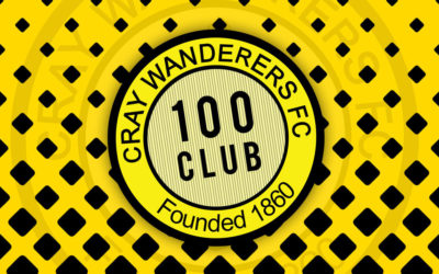 Cray Wanderers 100 Club Draw – August Draw date and Venue – 3/9/20, St. John Franklin PH, Greenhithe