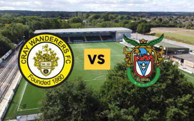 Cray Wanderers vs Bognor Regis Town – New fixture date announced – Weds, 2nd December, 7.45pm