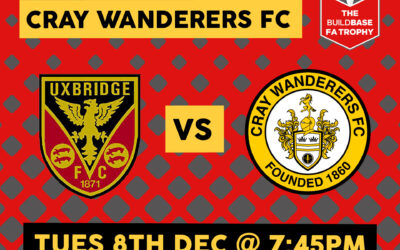 Uxbridge vs Cray Wanderers – FA Trophy 1st Round – Tuesday 8th December, 7.45pm, Match Preview & Directions  + link to match programme