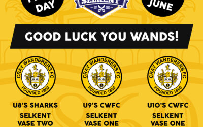 Selkent Vase Finals Day Report – Three Cray Wanderers teams in Vase Finals