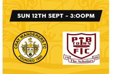 Cray Wanderers vs Potters Bar Town – Isthmian Premier – Sunday 12th September, 3pm – Match Preview