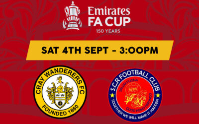 Cray Wanderers vs Sutton Common Rovers – FA Cup 1QR – Saturday 4th September, 3pm – Match Preview