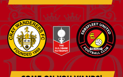 Cray Wanderers vs Ebbsfleet United – FA Trophy 2nd Round, Sat. 27th November, 3pm – Match Preview