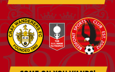 Cray Wanderers vs Bedfont Sports – FA Trophy 1st Round, Sat. 13th November, 3pm – Match Preview