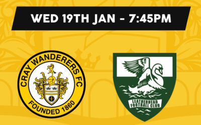 Cray Wanderers Fixtures Update – New date for Leatherhead home game and updated remaining November fixtures