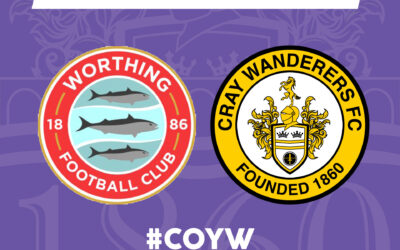 Worthing vs Cray Wanderers – Isthmian Premier – Saturday 4th December, 3pm – Match Preview & Directions