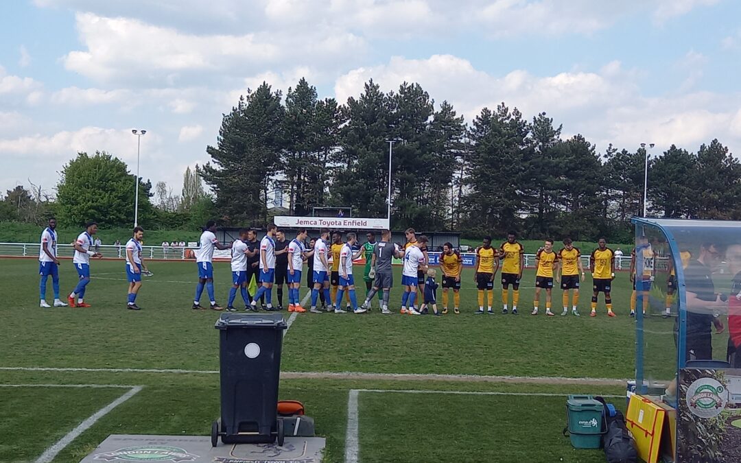 Enfield Town 3 Cray Wanderers 3 – Isthmian Premier – Friday 15th April – Match Report