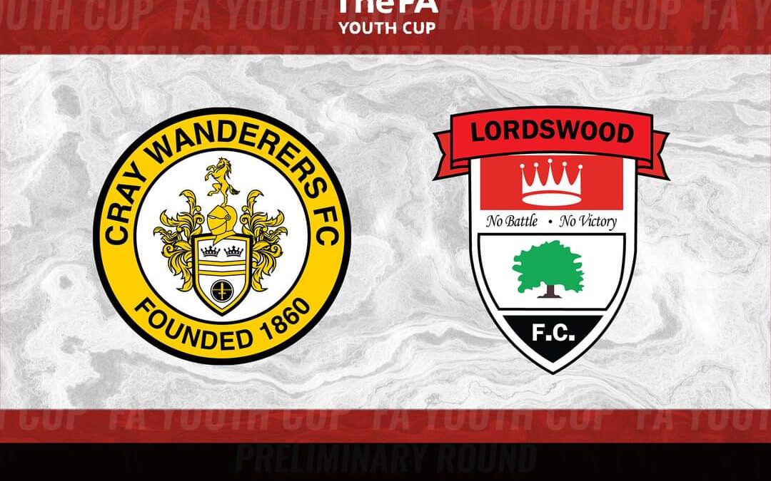 Cray Wanderers vs Lordswood – FA Youth Cup Preliminary Round – 2/9/22 – MATCH OFF – 1st QR draw