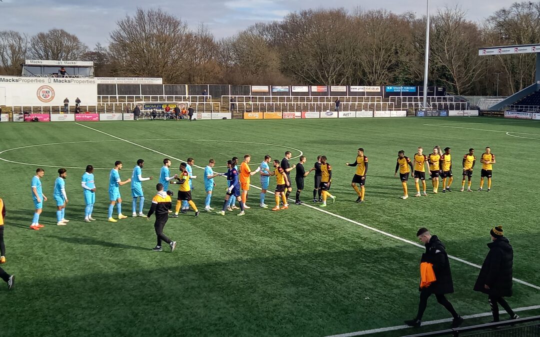 Cray Wanderers 5 Potters Bar Town 0 – Isthmian Premier, Saturday 11th March – Match Report