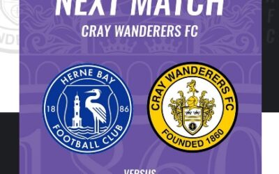 Herne Bay vs Cray Wanderers – Isthmian Premier – Monday 10th April, 3 pm – Match Preview & Directions