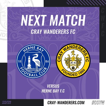 Herne Bay vs Cray Wanderers – Isthmian Premier – Monday 10th April, 3 pm – Match Preview & Directions