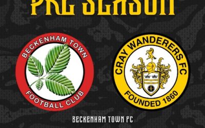 Beckenham Town vs Cray Wanderers – Pre-season Friendly – Saturday 15th July, 3 pm – Match Preview & Directions