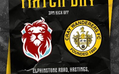 Hastings United vs. Cray Wanderers – Isthmian Premier, Monday 28th August – 3 pm – Match Preview & Directions