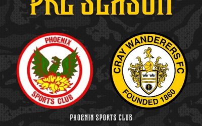 Phoenix Sports vs Cray Wanderers – PSF – Tuesday 1st August, 7.45 pm – Match Preview and Directions