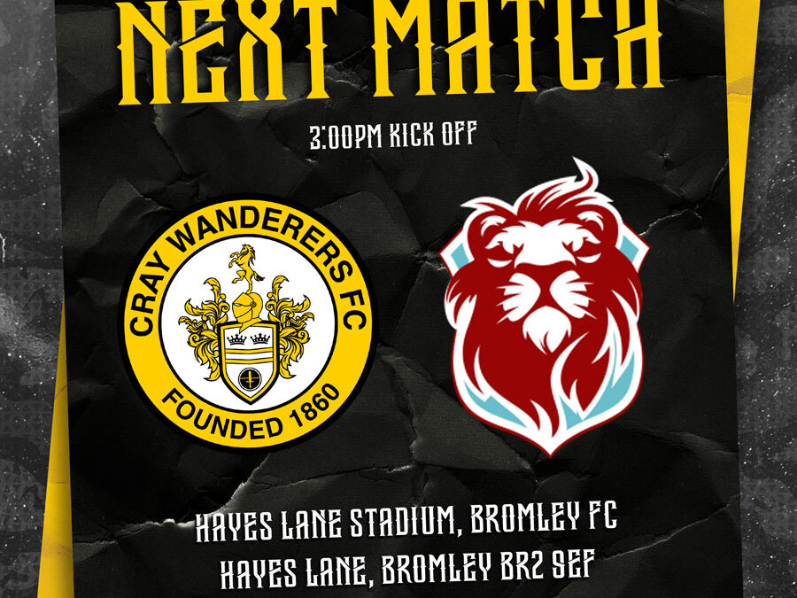 Cray Wanderers vs Hastings United – Isthmian Premier – Monday 1st January 2024 – 3 pm – Match Preview + A Happy New Year Message for all our supporters