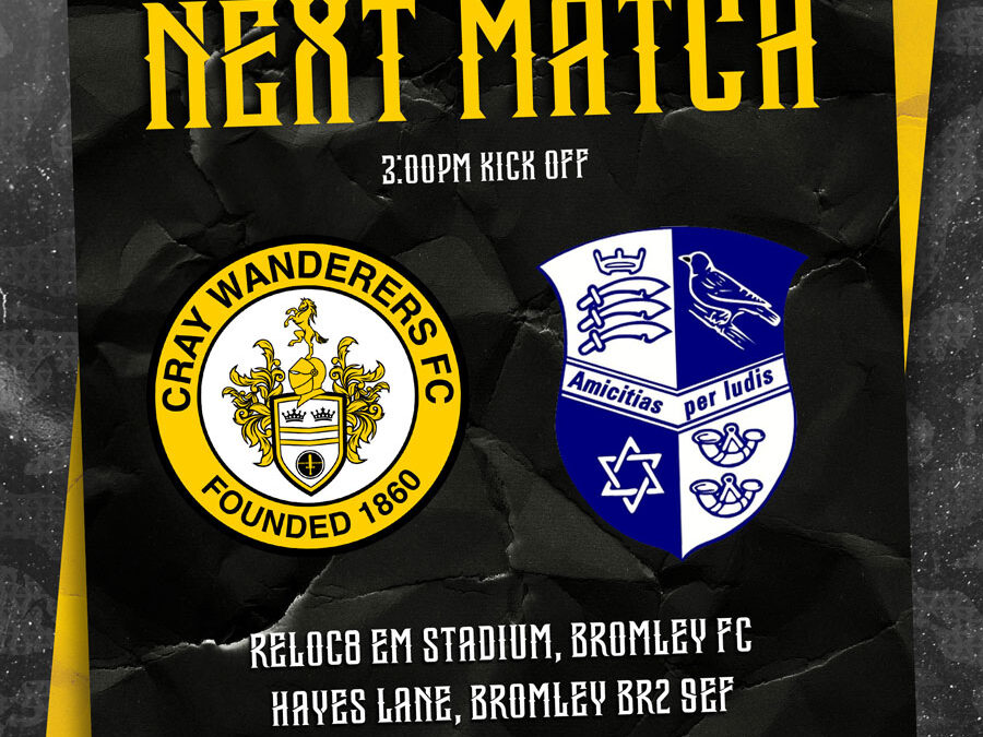 Cray Wanderers vs Wingate & Finchley – Isthmian Premier – Saturday 27th January, 3 pm – Match Preview