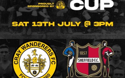 Cray Wanderers vs Sheffield FC – Heritage Cup – Saturday 13th July, 3 pm – Match Preview + Directions + The pre-season thoughts of Neil Smith