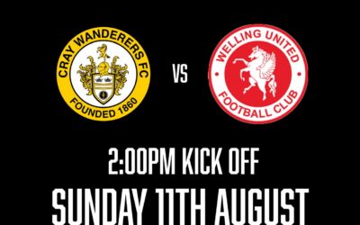 Cray Wanderers Women vs Welling United Women – PSF – Sunday 11th August, 2 pm