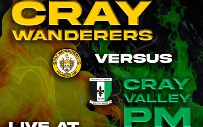 Cray Wanderers vs Cray Valley PM – Isthmian Premier, Tues 13th August, 7.45 pm – Match Preview + The Thoughts of Neil Smith