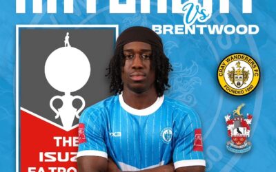 Brentwood Town vs Cray Wanderers – Isuzu FA Trophy 3QR – Saturday 5th October, 3 pm – Match Preview & Directions