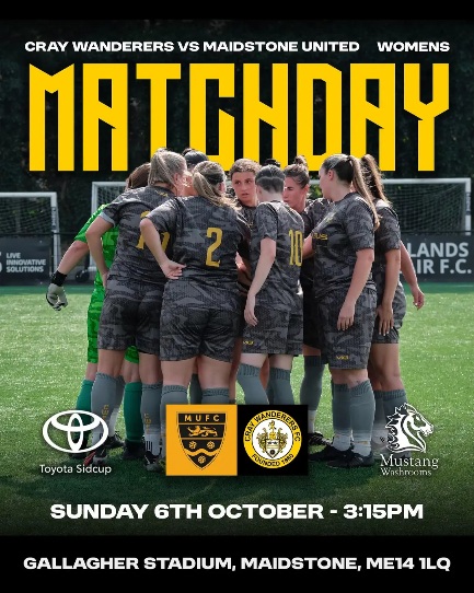 Maidstone United Women 1 Cray Wanderers Women 2 – SECWFL Premier – Sunday 6th October – Match Report