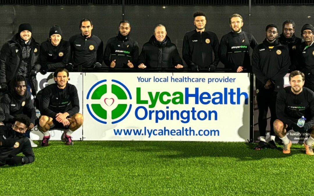 Cray Wanderers announce partnership with LycaHealth Orpington as our Medical Partners offering health care service for players and supporters