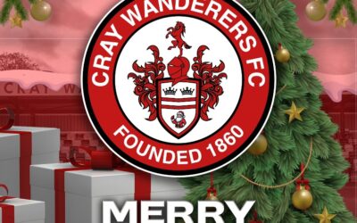 A very Happy Christmas to all our supporters from all at Cray Wanderers.