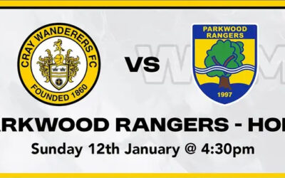 Cray Wanderers Women vs Parkwood Rangers Women – SECWFL Premier – Sunday 12th January, 4.30 pm